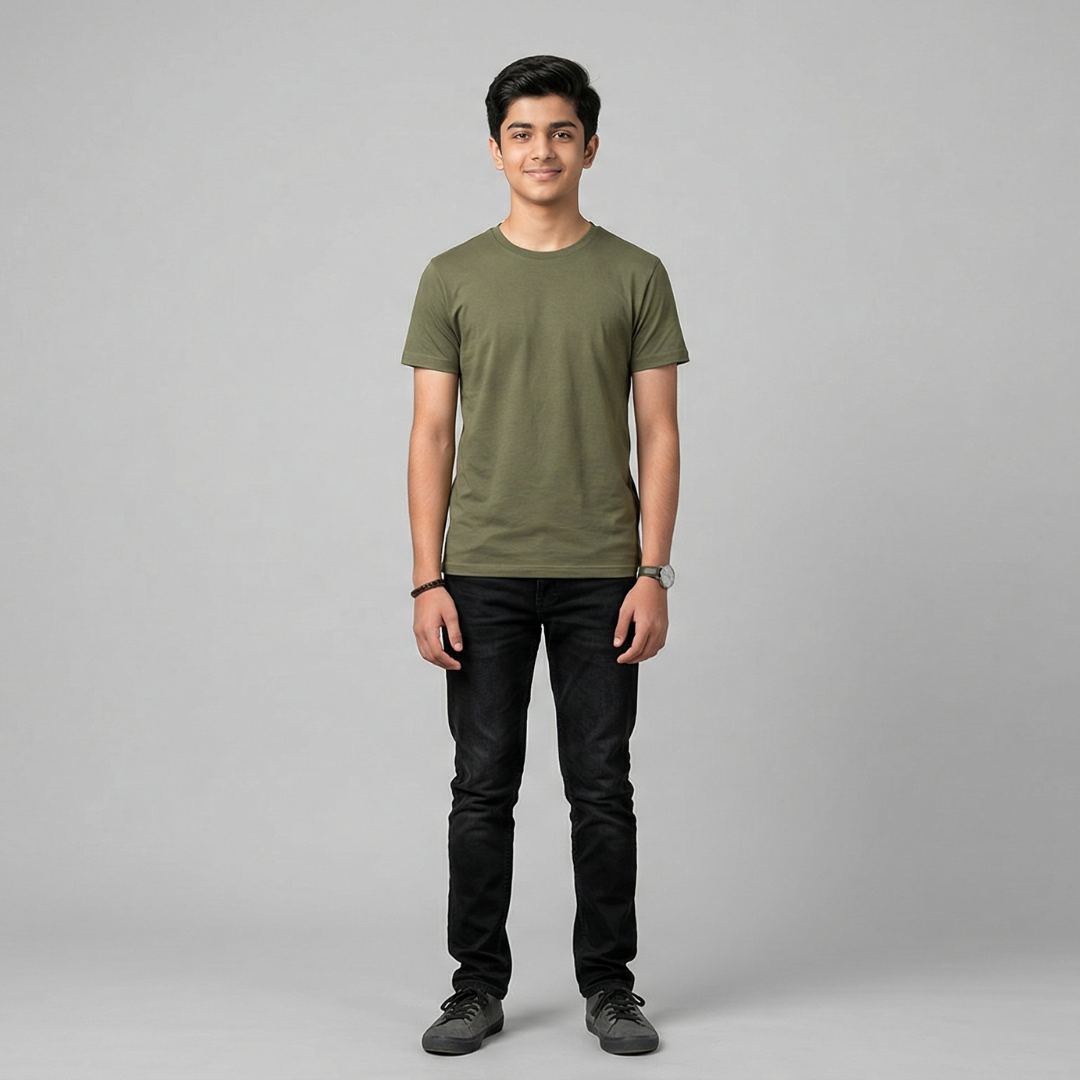 Senior Boys Cotton T-Shirt Combo Pack (Pack of 4)